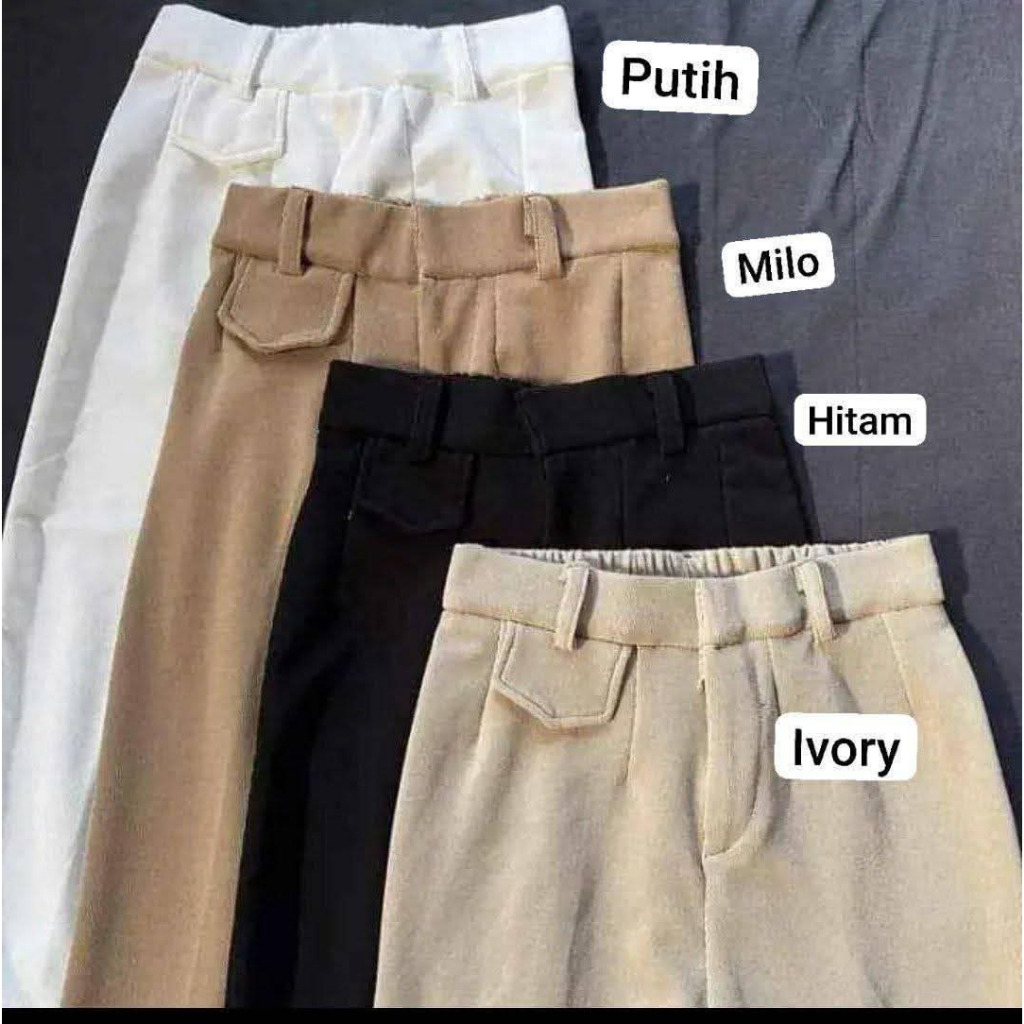 oro pants>oro pants knit premium>celana wanita>oro pants high waist>oro pants knit celana panjang