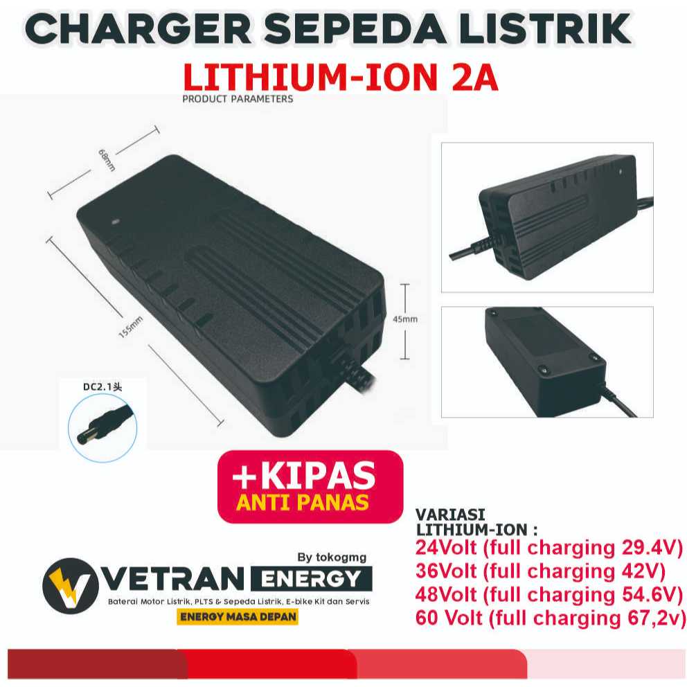 Charger Baterai Lithium Ion Selis 24v 36V 48V 60V 12AH 20AH Sepeda Listrik 7S 10S 13S 16S Li Ion Bat