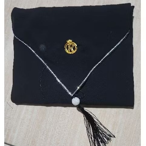 JILBAB SEGI EMPAT INSTAN SWAROSKY RUMBAI instan CERUTI BABYDOLL 130 x 130 cm