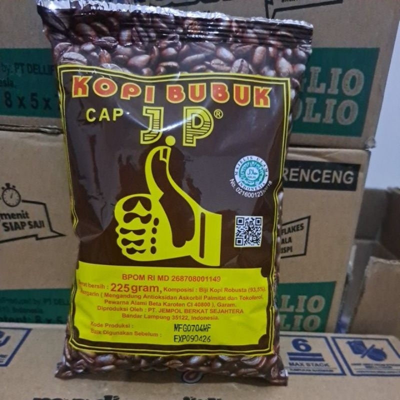 

kopi bubuk cap J.P 225gr Original 100%