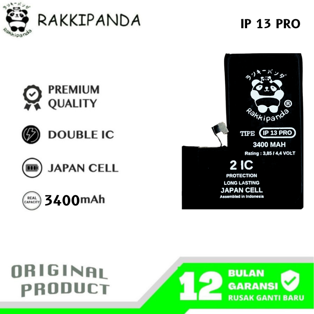 RakkiPanda - Ip 13 Pro Batre Batrai Baterai