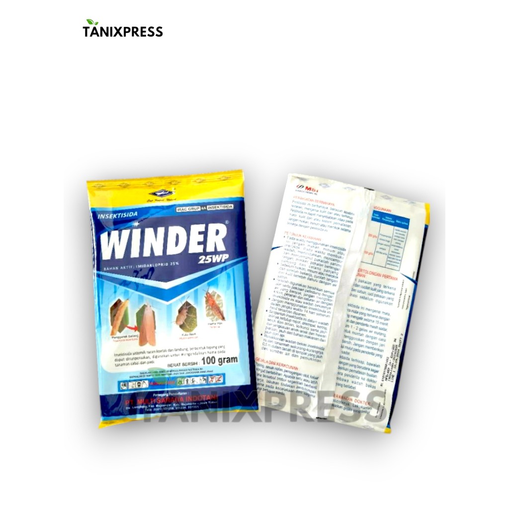 PEMBASMI HAMA PADA TANAMAN Insektisida sistemik winder bubuk 25 wp isi 100 gr