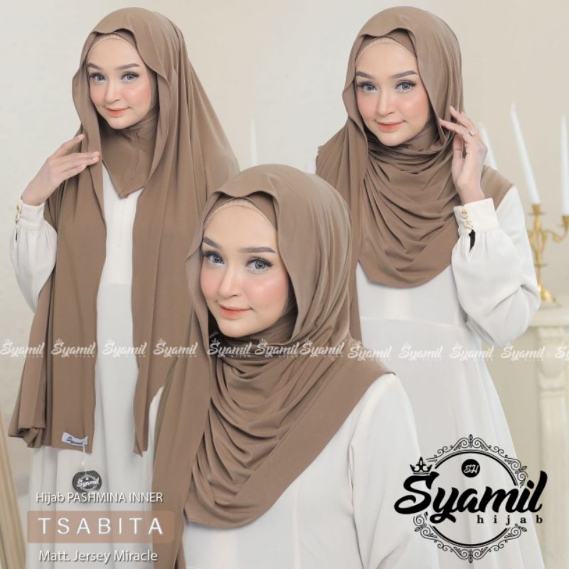 SYAMIL TSABITA//HIJAB PASHMINA INSTAN//PASMINA MLEYOT