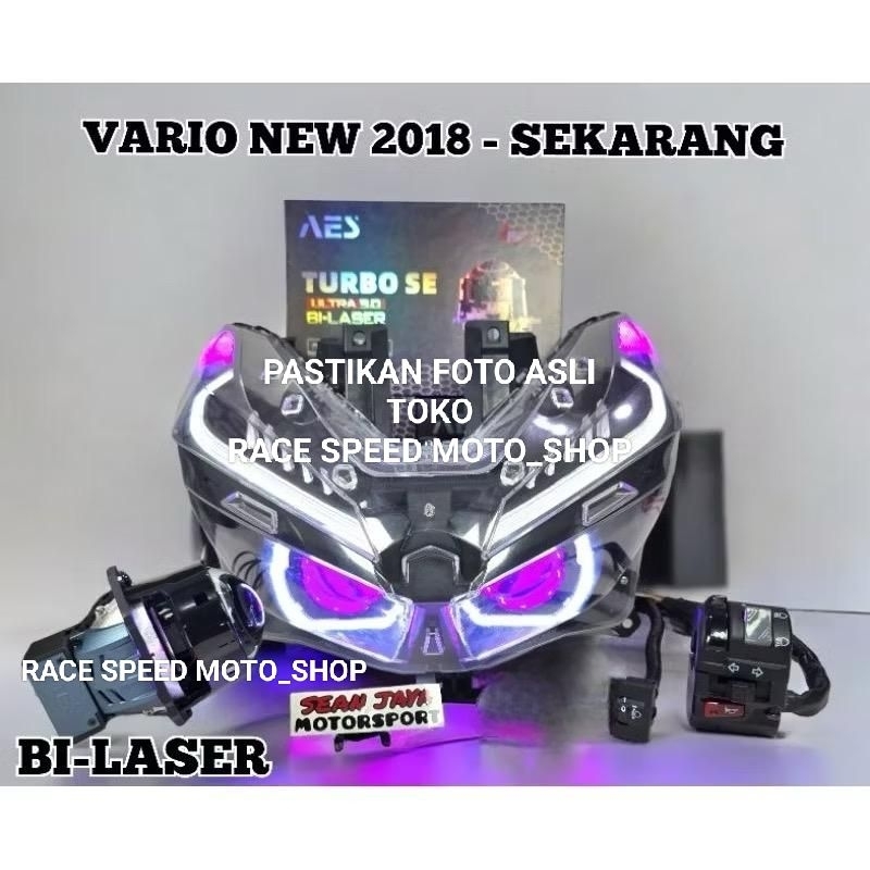 PROJIE PROJECTOR BILED AES BILASER 3INCH VARIO NEW 125 / 150 SEPAKET REFLEKTOR ORIGINAL