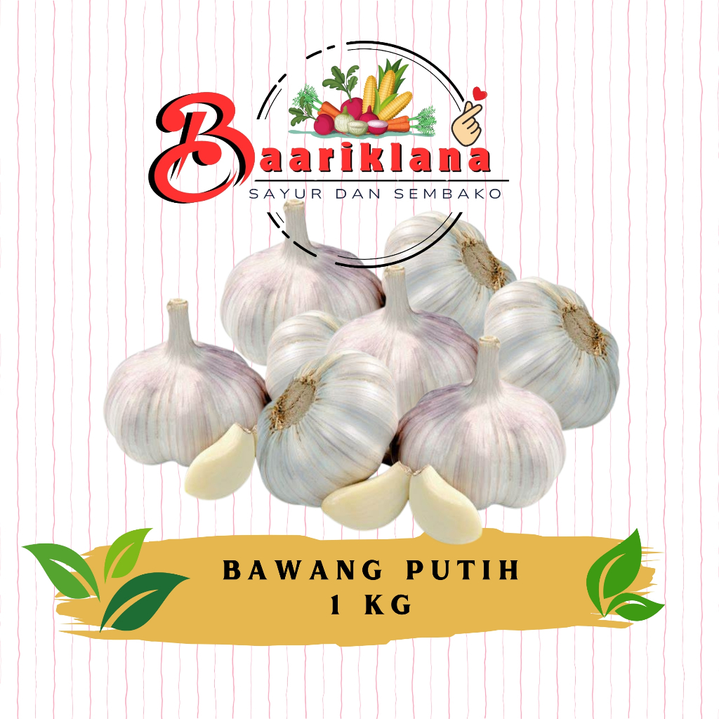 

BAWANG PUTIH 1KG - TOKO BAARIKLANA