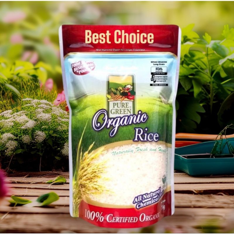 

PURE Green 100% Organic Rice - Beras untuk Penderita Diabetes @1Kg