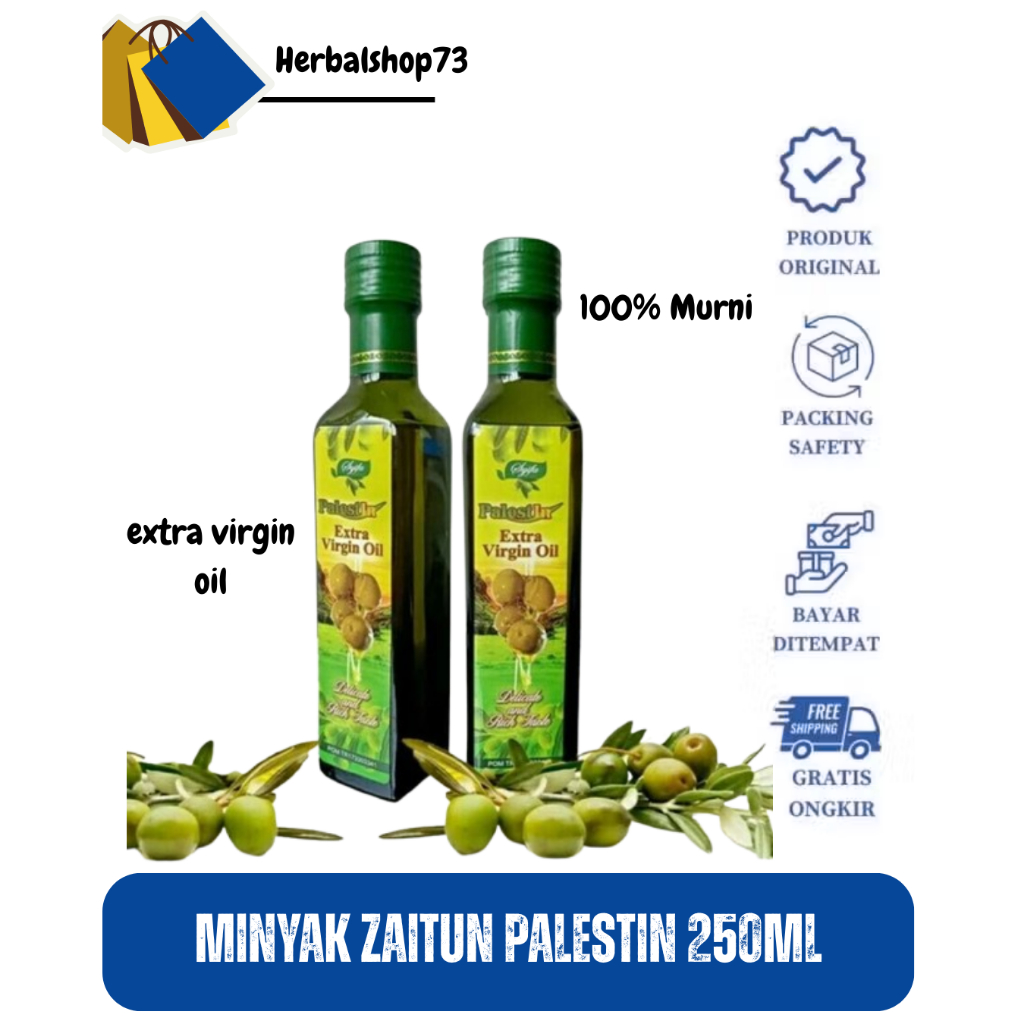 

Minyak Zaitun Palestin 250ml Extra Virgin Oil ( Minyak Zaitun Murni ) bisa diminum