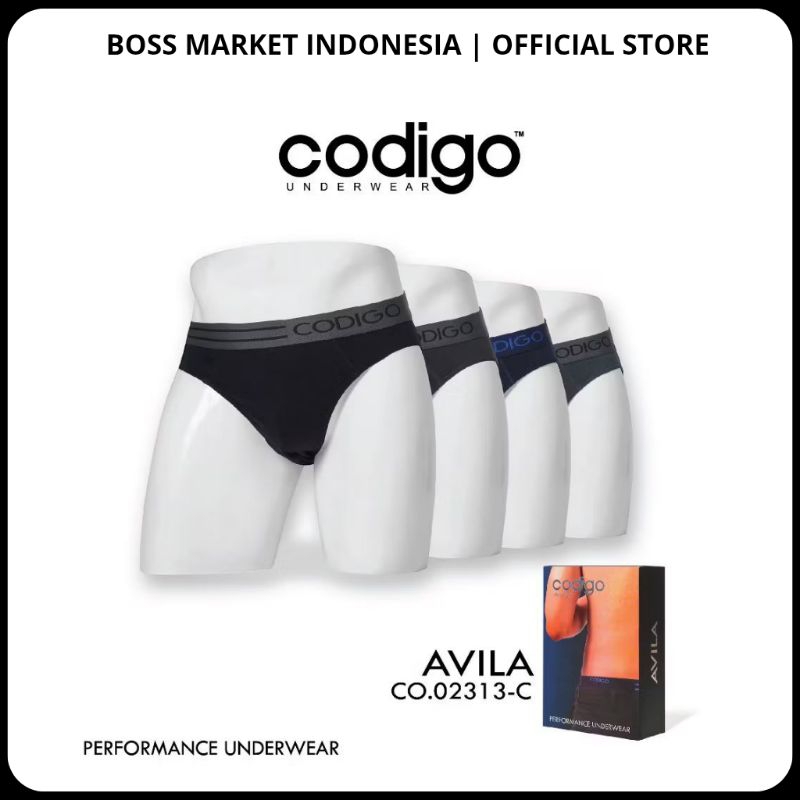 Celana Dalam Pria Dewasa CODIGO [3PCS] - CD Cowok Dewasa Adem Nyaman Lembut Codigo Avila CO.02313-C