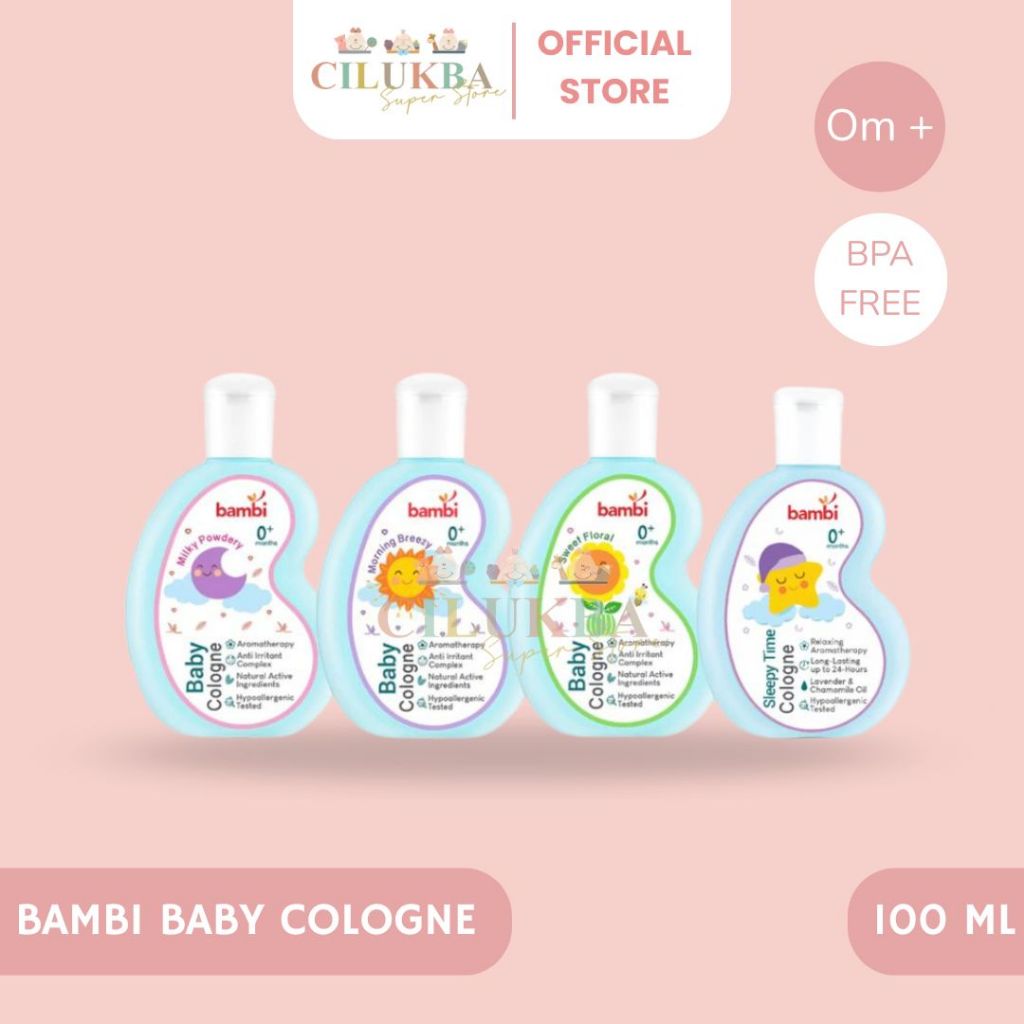 BAMBI BABY COLOGNE | PARFUME BAYI | MINYAK WANGI BAYI | MINYAK WANGI