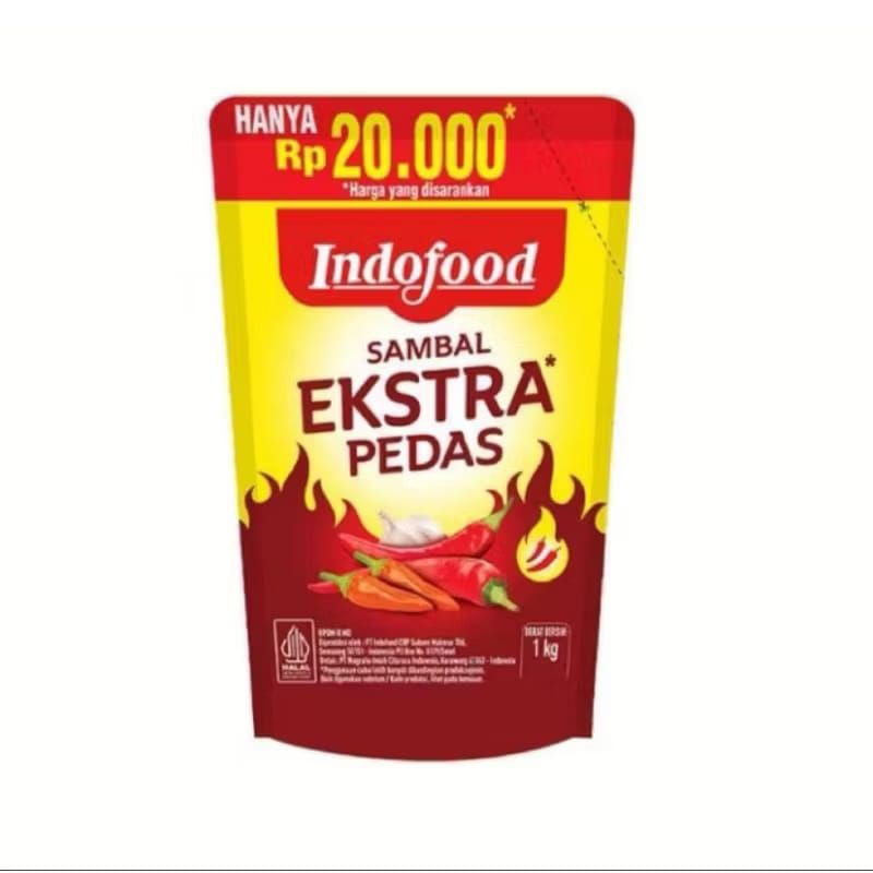 

1 kg Indofood sambal extra pedas