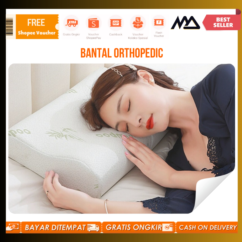 Bantal orthopedic memory foam / SweatDream Bantal Orthopedic Memory Foam Slow Rebound Bamboo