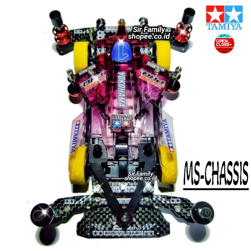Original Tamiya Mini 4WD _ Tamiya Open Class / STO _ MS Chassis Suspensi AT Hanging Anchor _ Tamiya 