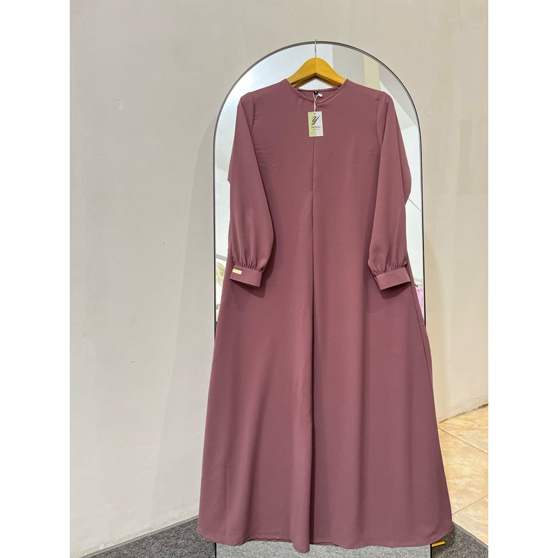 Abaya Basic Lengan Kancing | Abaya Fortaleza Premium
