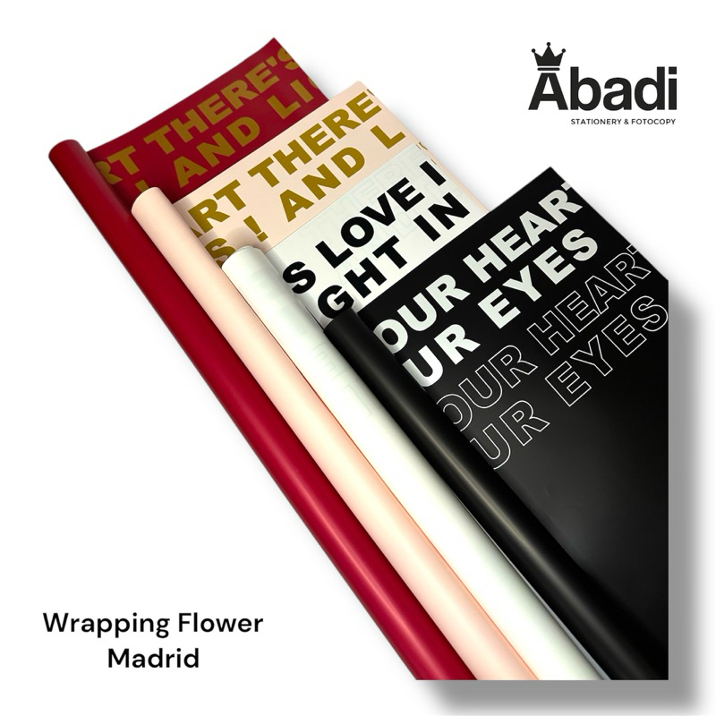 

Wrapping Flower Bouquet Madrid / Kertas Buket