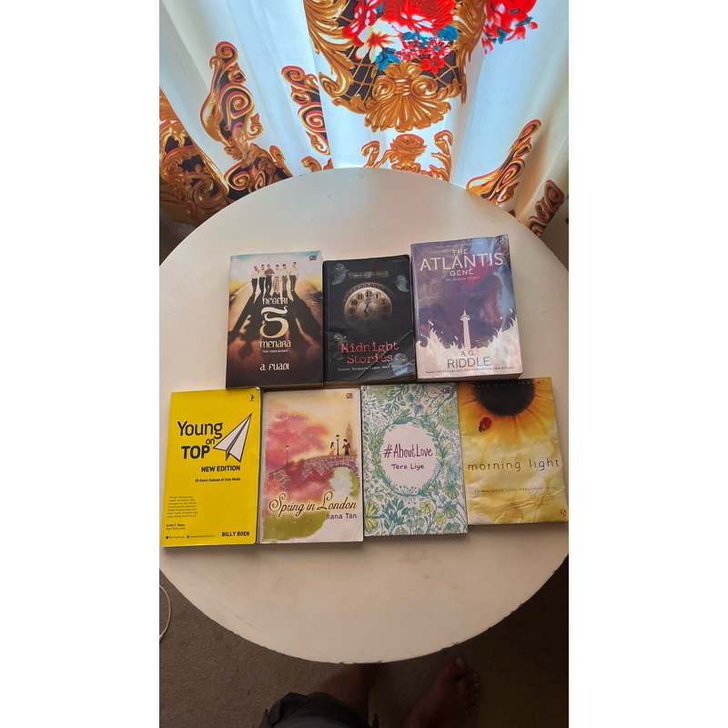 Novel Spring in London | The Atlantis Gene | Negeri 5 Menara | Midnight Stories | About Love | Morni