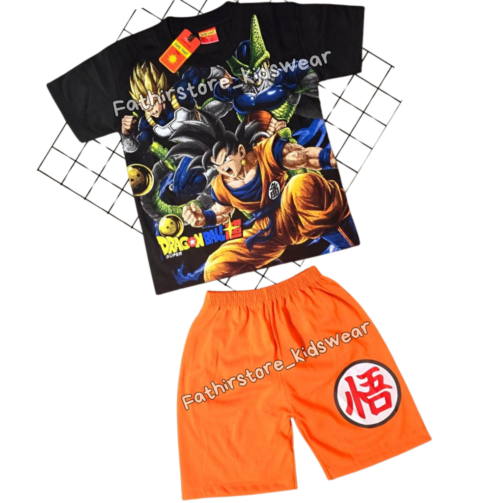 STELAN BAJU ANAK LAKI-LAKI GAMBAR DRAGONBALL KEREN UNTUK USIA 1-10 TAHUN/KAOS DRAGON BALL/BAJU DRAGO