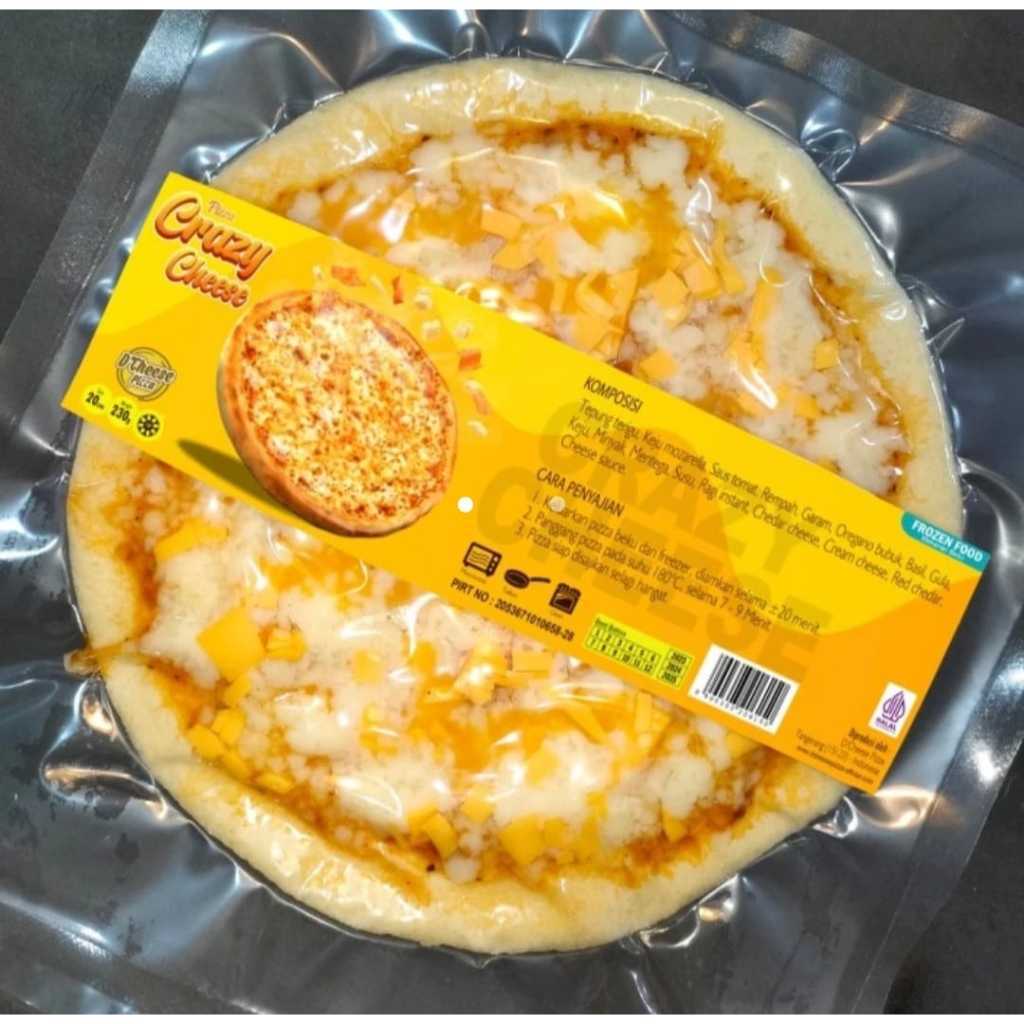 

RB D'CHEESE PIZZA ENAK MURAH HALAL Uk 20cm (Frozen)