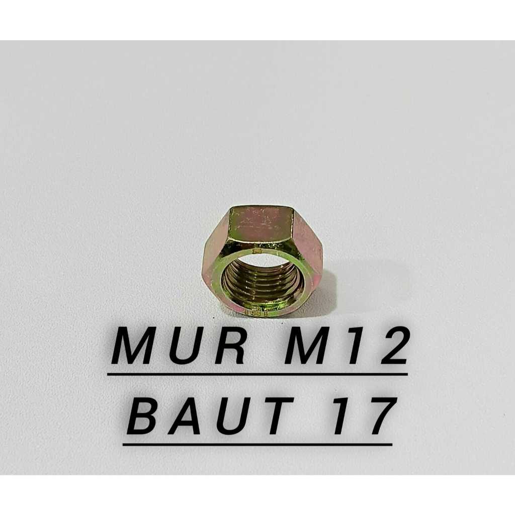 [Satuan] Mur M12 Baut 17 Kuning