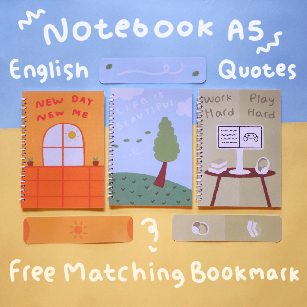 

Notebook/Jurnal/Buku Tulis A5 English Quotes #1