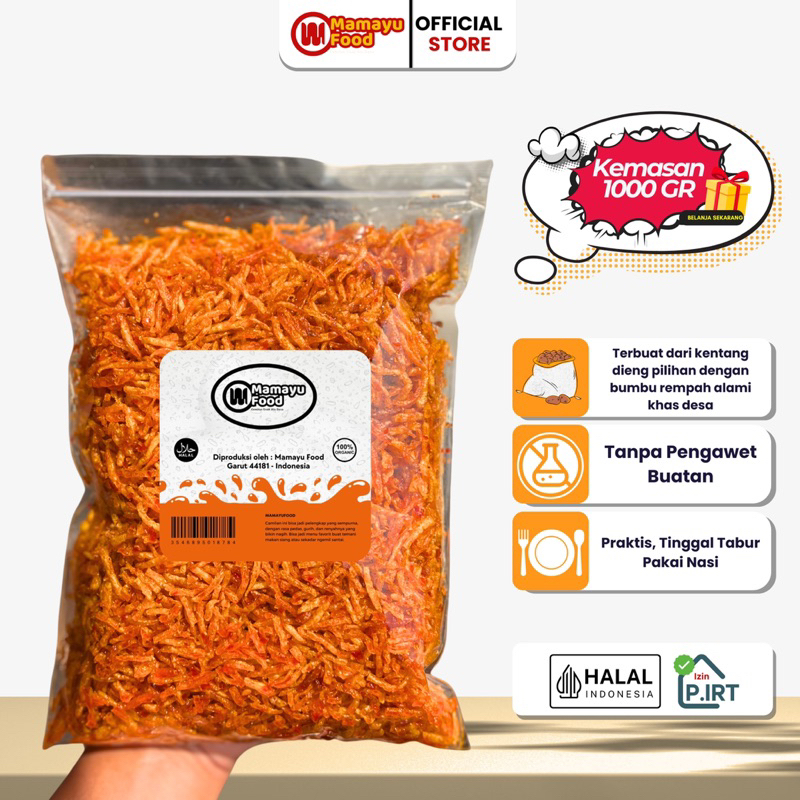 

Mamayufood - Kentang Mustofa 1 kg Pedas Manis Gurih Kriuk