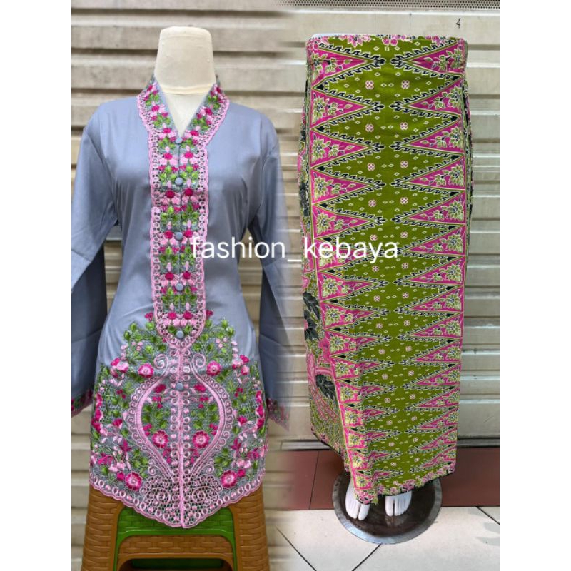 new kebaya encim premium lengan panjang/kebaya seragaman kerja