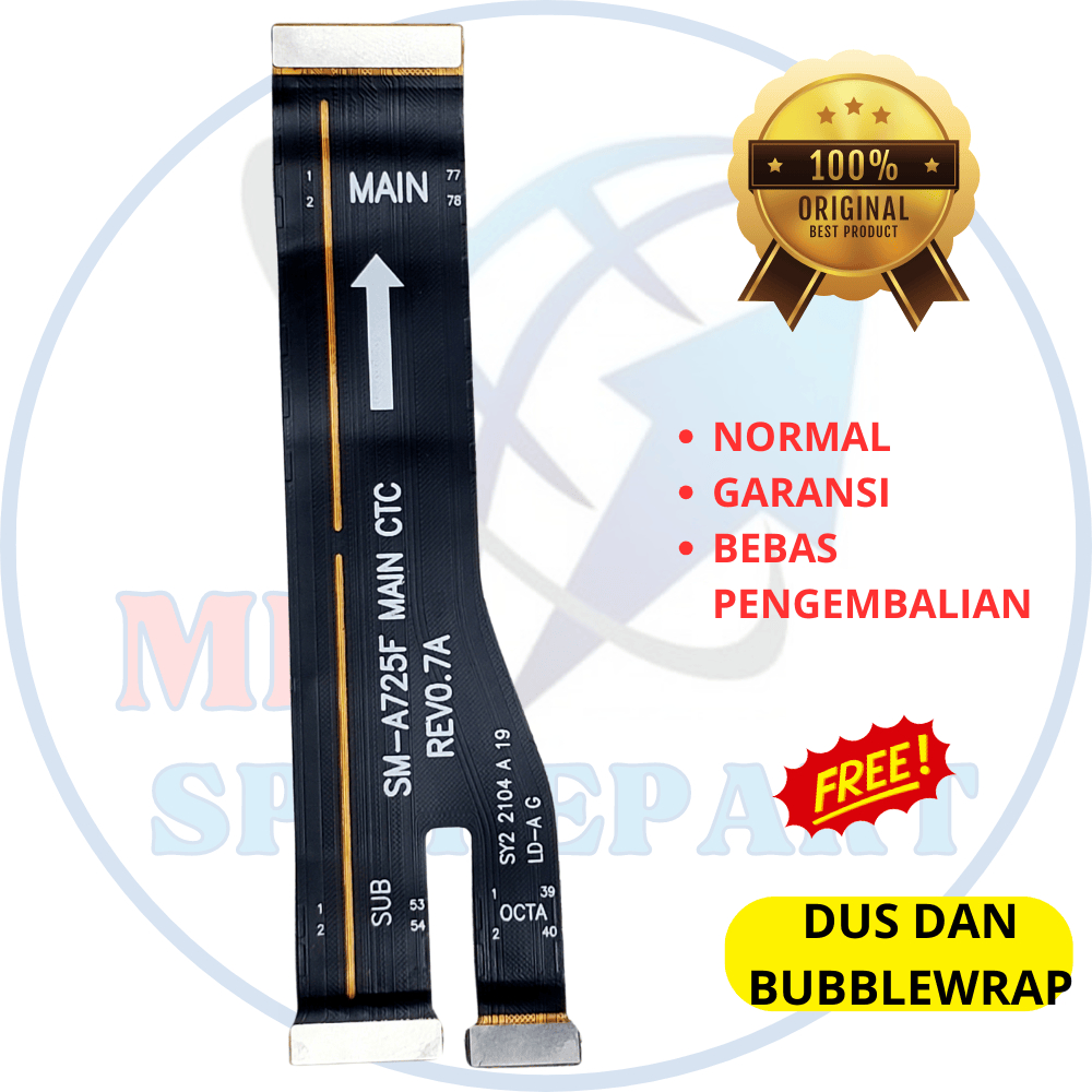 Flexible board hp Samsung A72 - asli original copotan cabutan bawaan