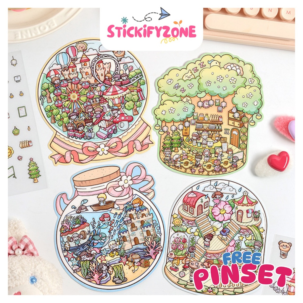 

[SZ] Premium Sticker 3D Decoration Creative (Mainan Stiker Anak Kreatif Menyenangkan)