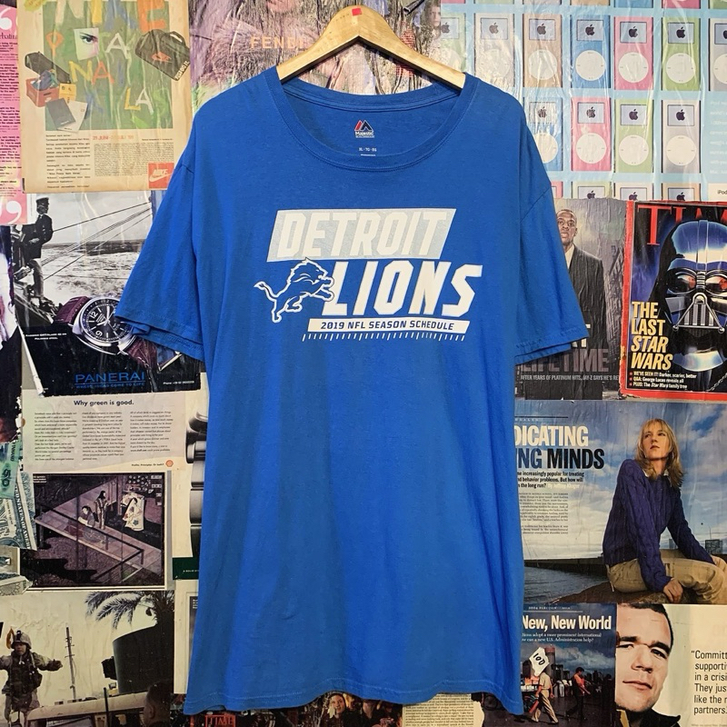 Kaos Tshirt Vintage MLB Baseball NFL Detroit Lions Original