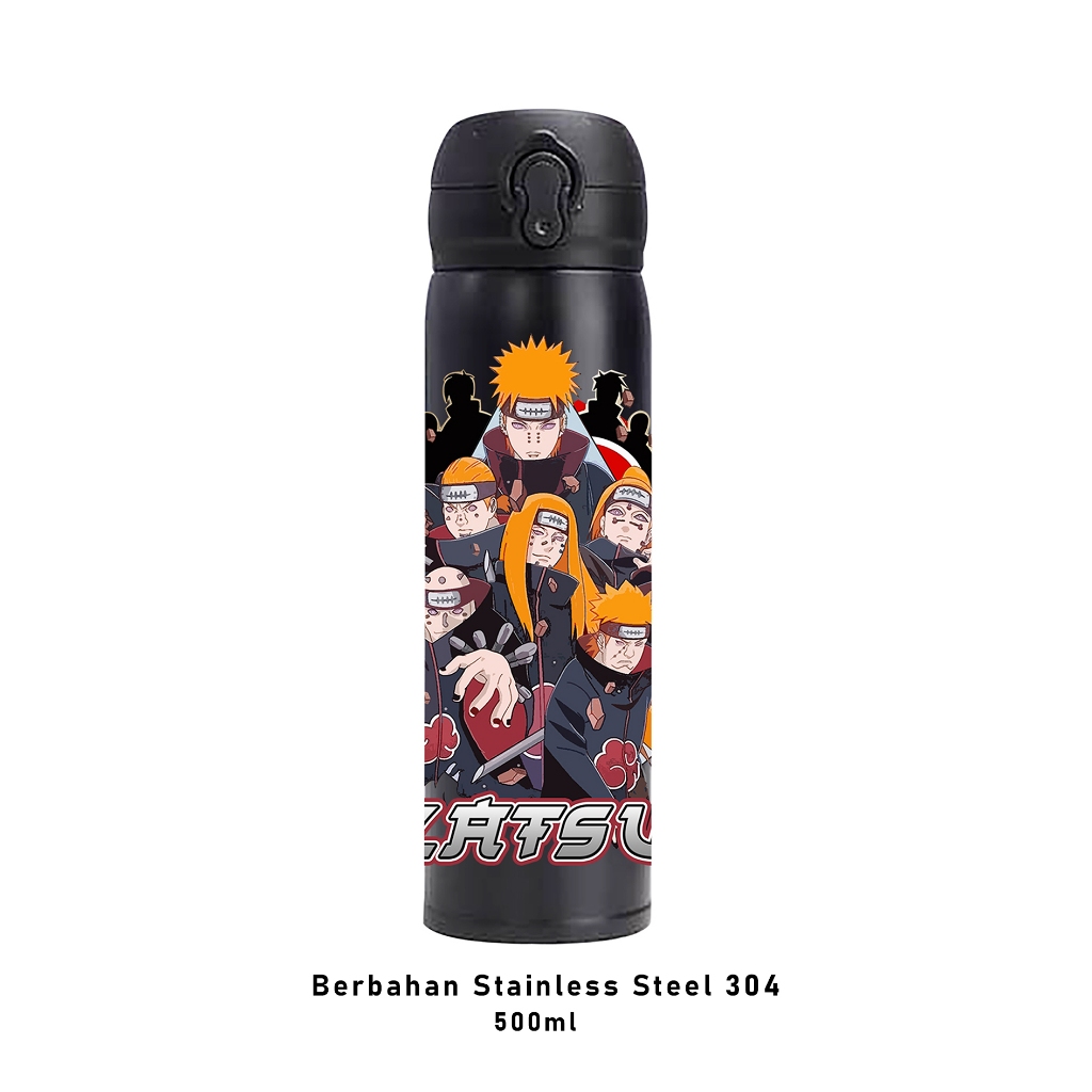 Botol Minum Aesthetic Anime Naruto One Piece Jujutsu Kaisen Demon Slayer Tahan Panas Dingin Tumbler