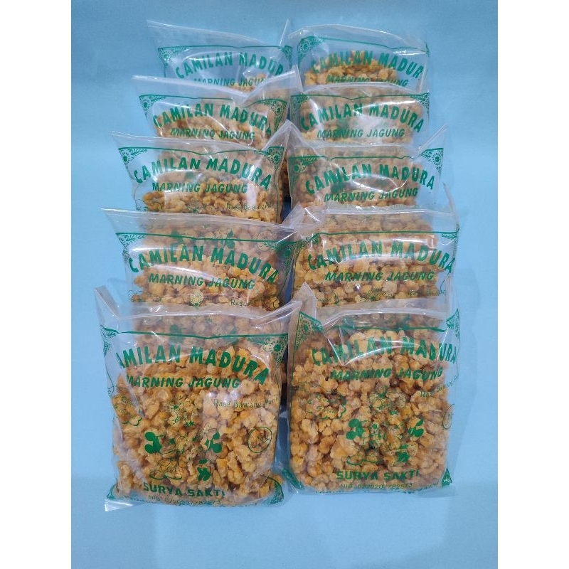 Mamam_Genz Marning Jagung Mekar (Isi 10Bks) Khas Manding Sumenep Madura Cemilan/Makanan Ringan/Snack