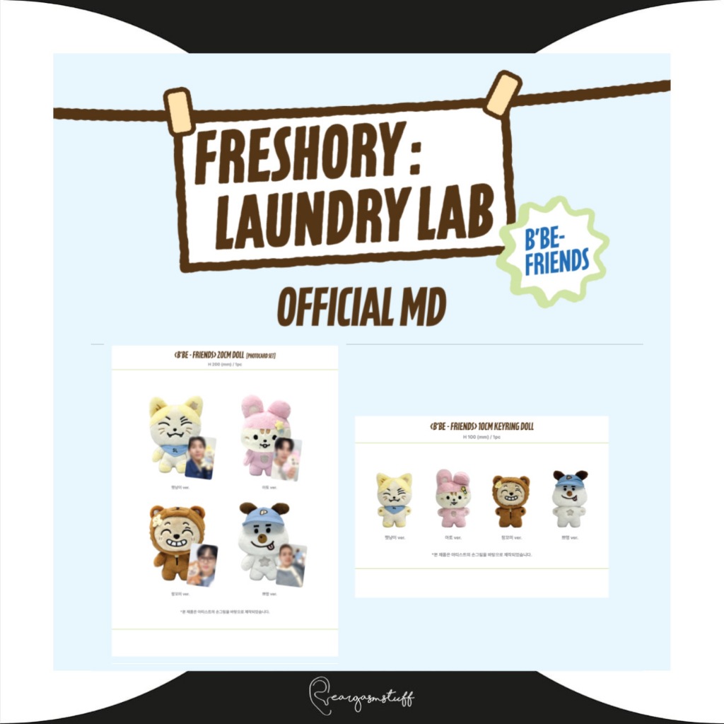 BTOB X BBE FRIENDS POP UP FRESHORY LAUNDRY LAB OFFICIAL MERCHANDISE / MERCH /MD