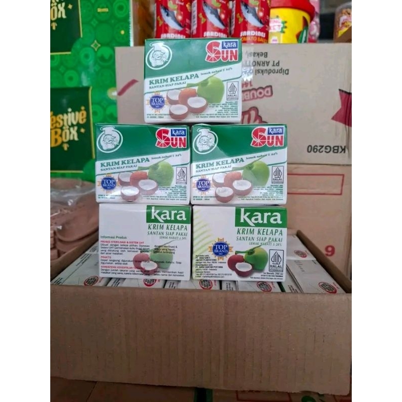 

sun santan kelapa cair kemasan kotak isi 200ml