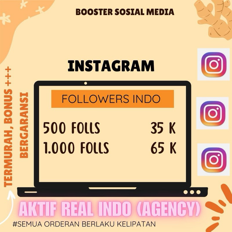 Followers Instagram Aktif Indonesia