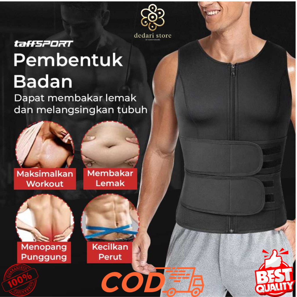 TaffSPORT Korset Pembentuk Badan Pria