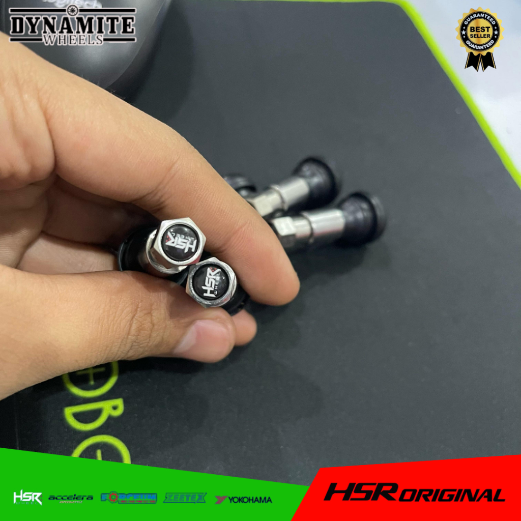 PENTIL KARET ORIGINAL HSR WHEEL - COP PENTIL TUBLES VELG MOBIL MOTOR MURAH
