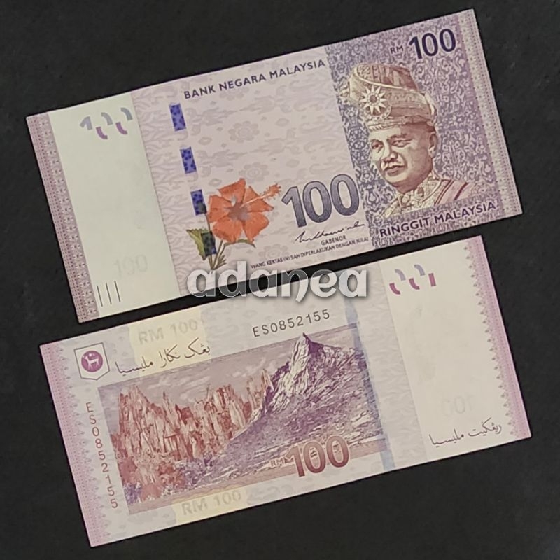 Uang Asing Malaysia Ringgit Pecahan 100 Ringgit
