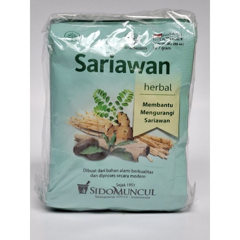 

JAMU SARIAWAN SIDO MUNCUL PACK ISI 10 SACHETS ( BELI 5 LEBIH MURAH )