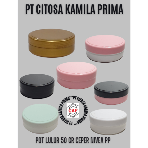 Pot Lulur 50 Gr Nivea PP / Pot Lulur / Pot Plastik / Cosmetic / Pot / Lulur / Pot 50 Gr