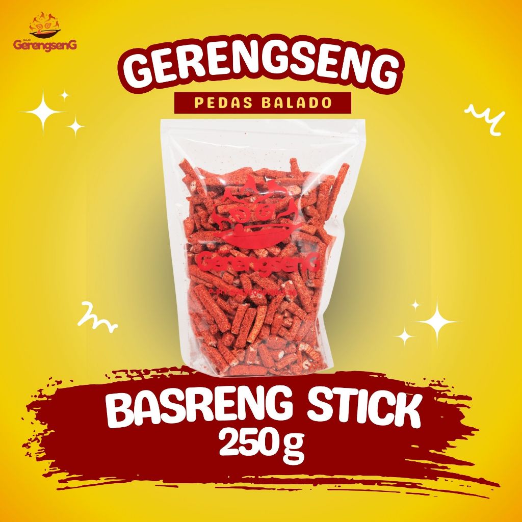 

Gerengseng Basreng - Stik Pedas Balado 250 Gram