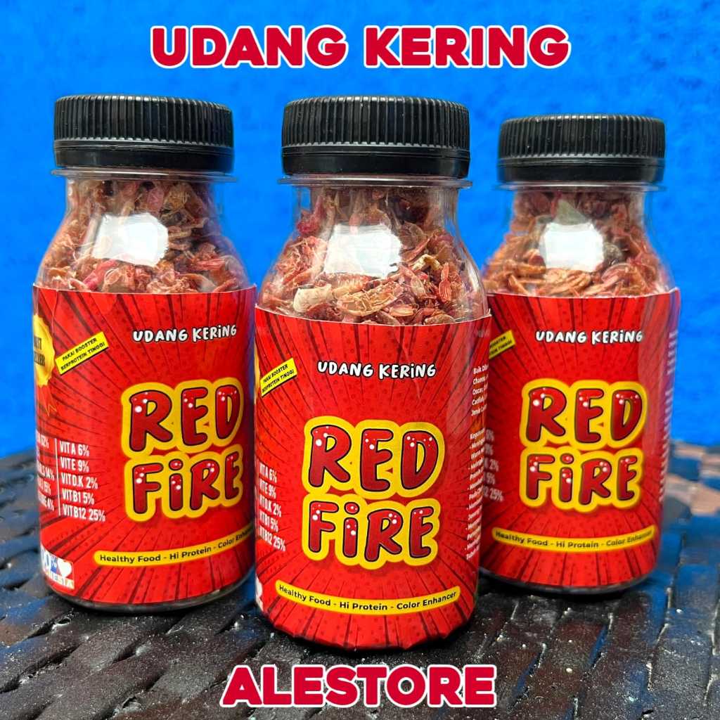 Makanan Ikan Udang Kering Super Pakan Louhan Arwana, Chana, oscar dan predator ikan hias