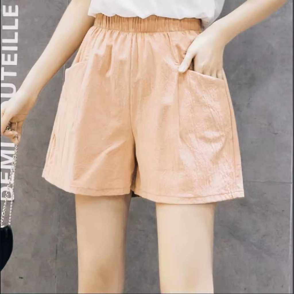 BIG PROMO Celana Pendek Uniqlo Wanita Original Celana Pendek Wanita Santai Saku Depan Hotpants Wanit