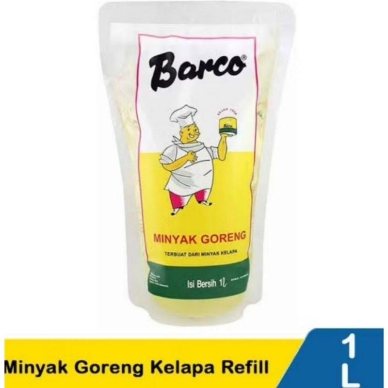 

Barco Minyak Goreng Kelapa Kemasan Pouch 1 L/Liter NYAstore
