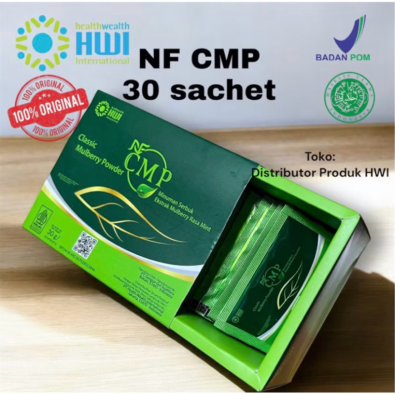 CMP HWI Original 100% BPOM 30 Sachet - NF CMP Rasa mint Minuman Klorofil Herbal Untuk Detox