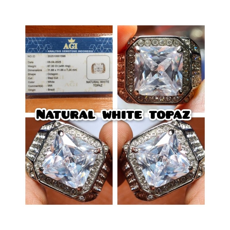CINCIN PERMATA WHITE TOPAZ BRAZIL