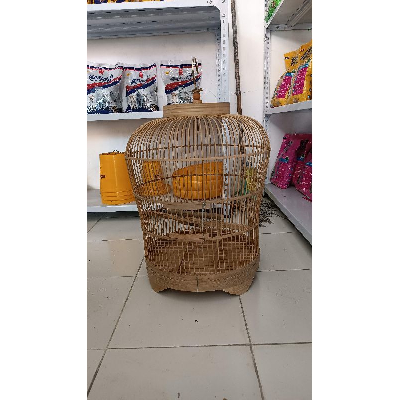 sangkar/kurungan burung perkutut full rotan
