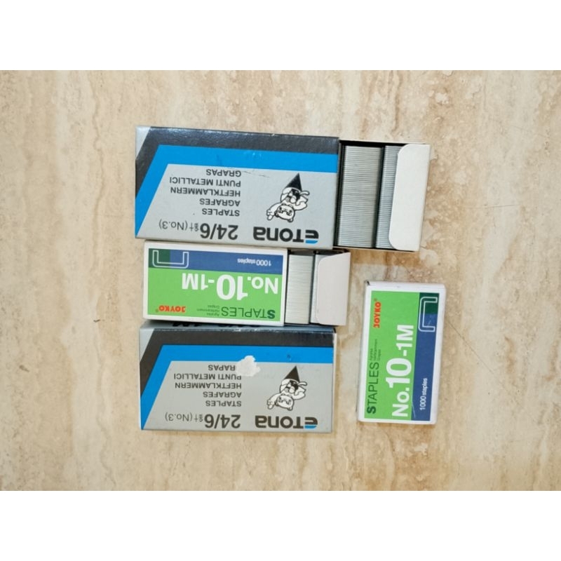 

Staples (isi stapler/klip) ukran 10-1M dan 24/6-1M