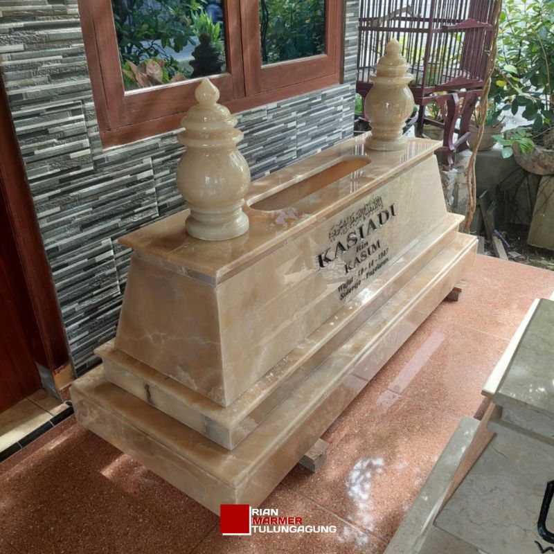Kijing makam model jawa batu onix kilap glossy