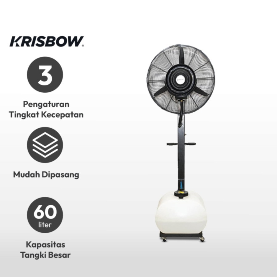 Krisbow Misty Fan Kipas Angin Embun Uap Besar Industri 30 Inch