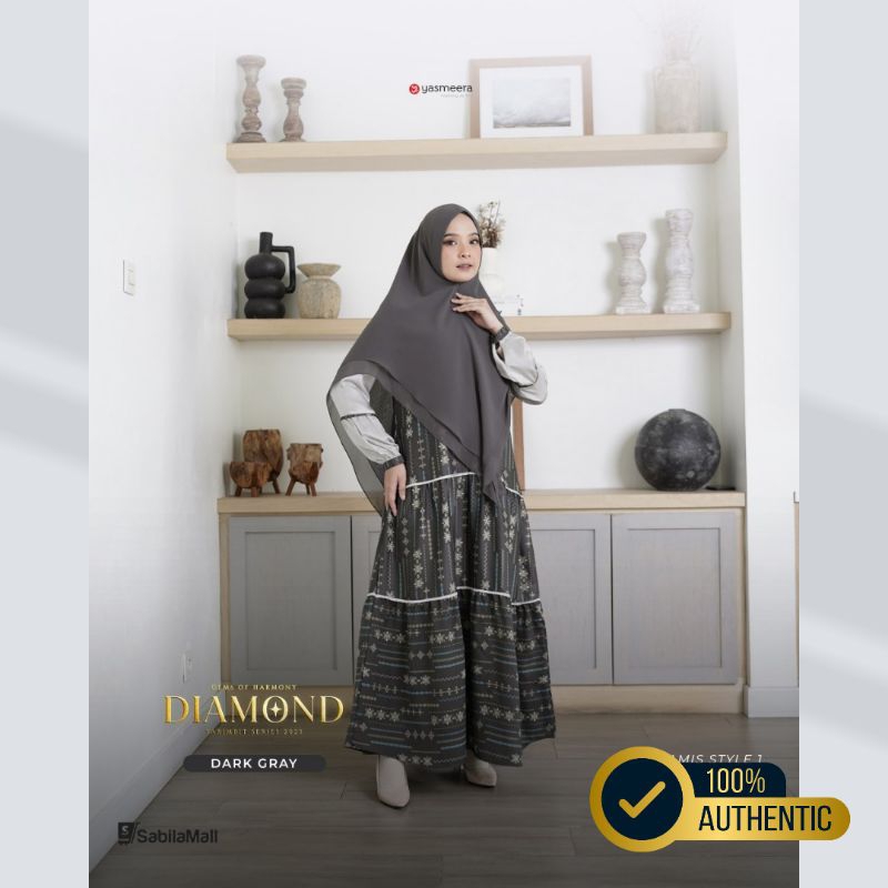 SabilaMall - Sarimbit Gamis Diamond Gamis Ibu by Yasmeera