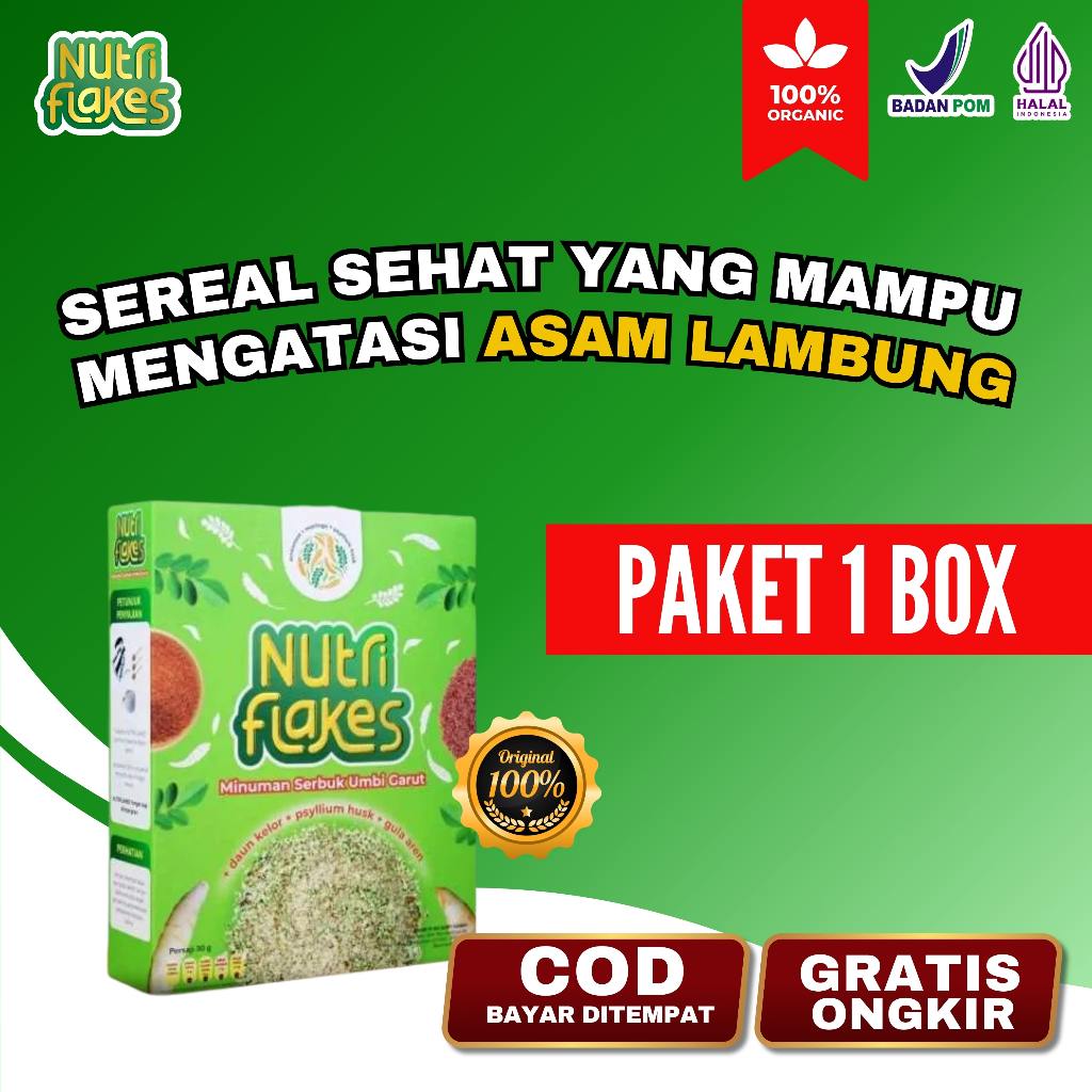 

Nutriflakes - Sereal Oat Sehat Ampuh Atasi Asam Lambung